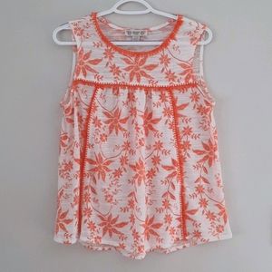 Floral tank blouse